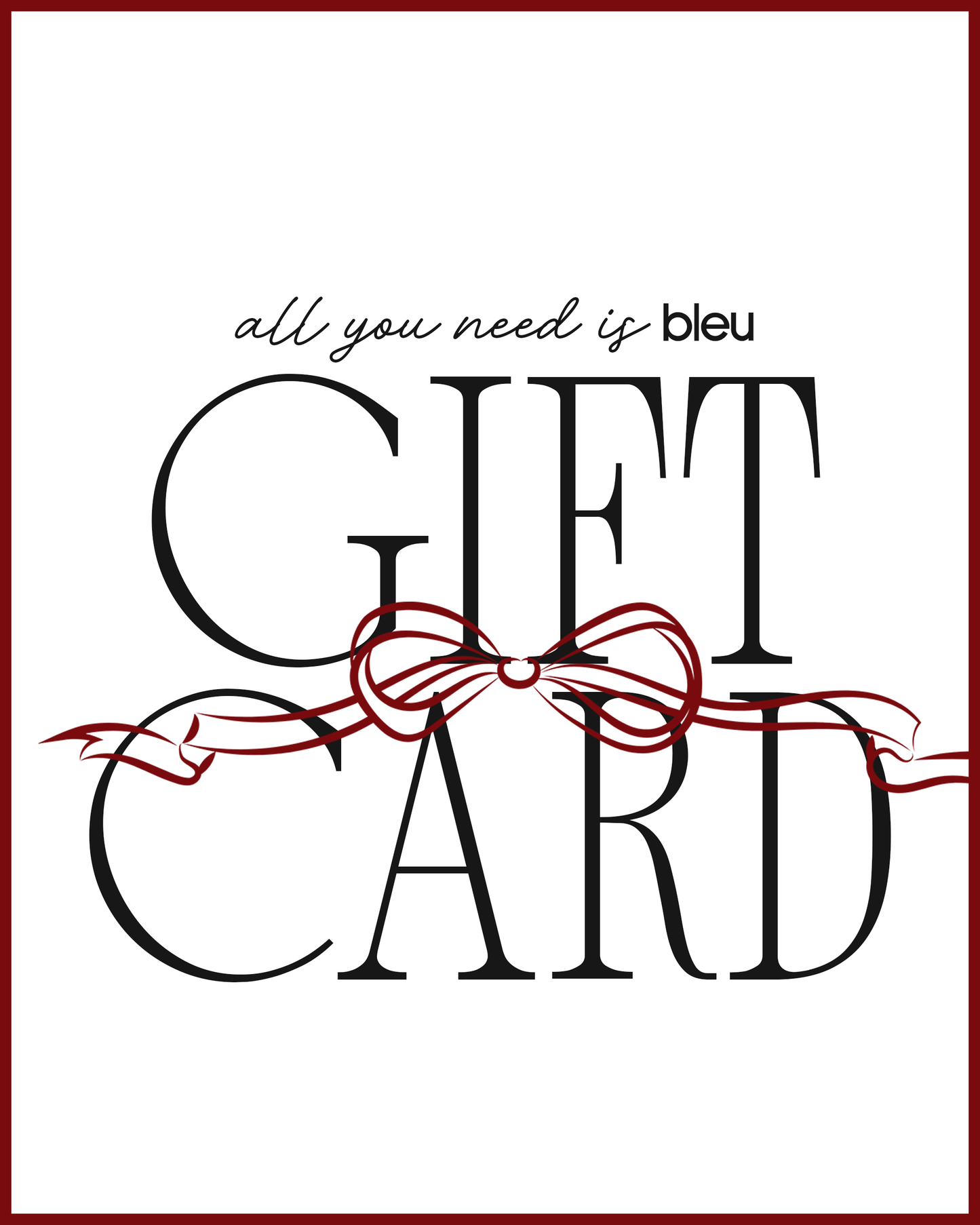 Bleu Gift Voucher