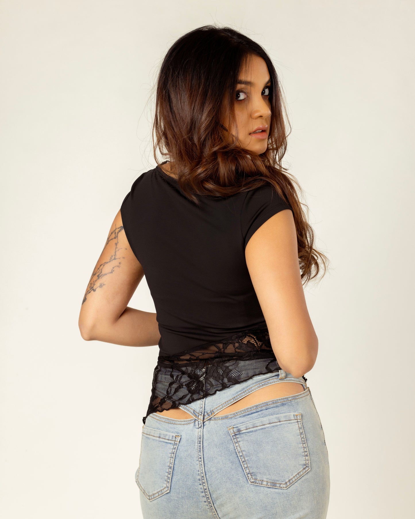 Dark Dahlia Lace Top