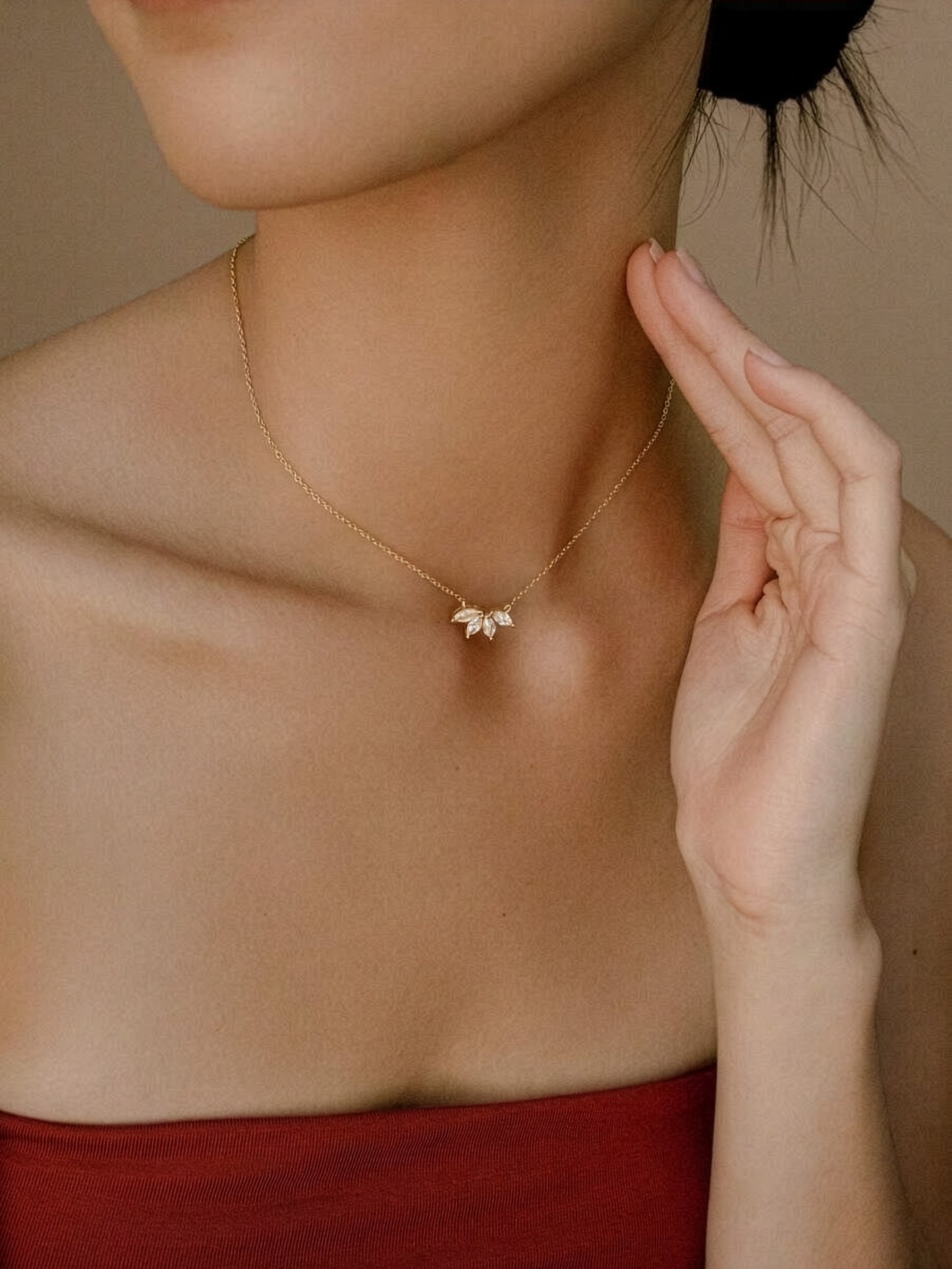 Celeste Petal Necklace